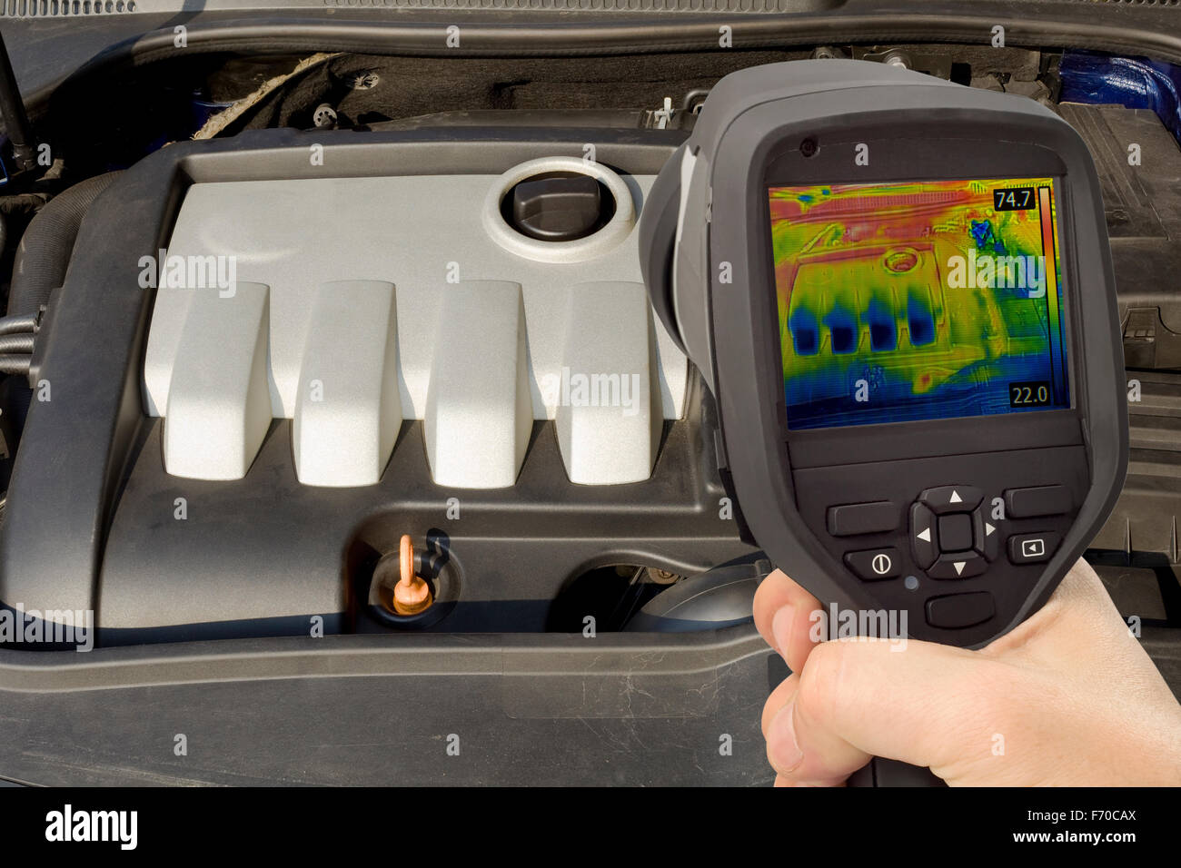 Car engine thermal image -Fotos und -Bildmaterial in hoher Auflösung – Alamy