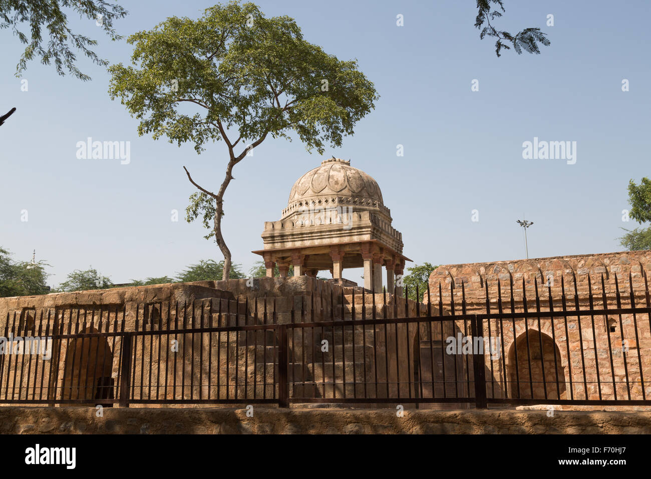 Archäologischen Gebäude am Mehrauli archäologischen Park, New Delhi Stockfoto