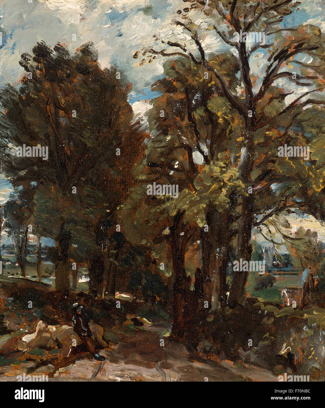 John Constable - Fen Lane, East Bergholt Stockfoto