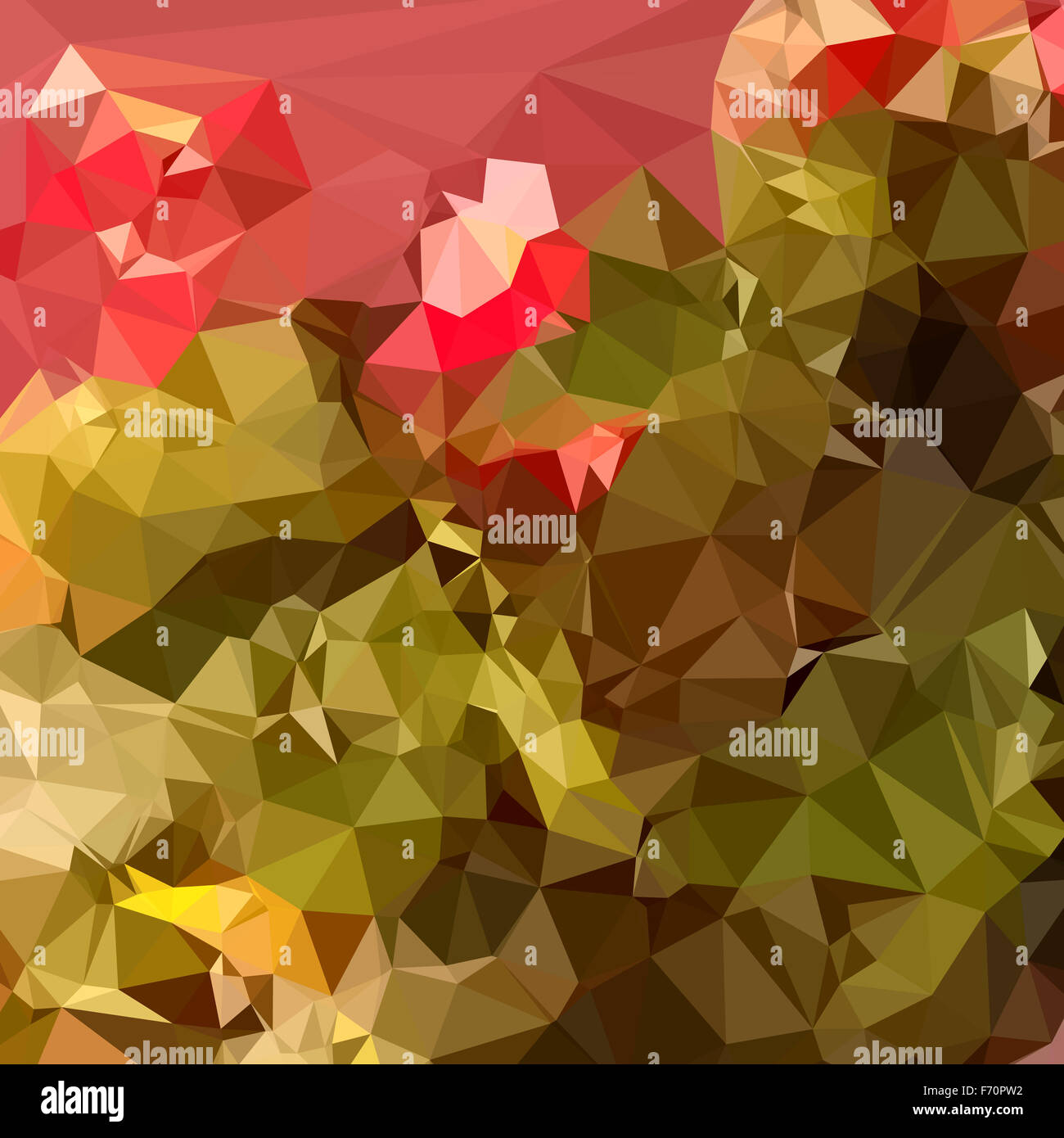 Niedrige Polygon Stil Illustration von einem dunklen Pastellgrün abstrakten geometrischen Hintergrund. Stockfoto