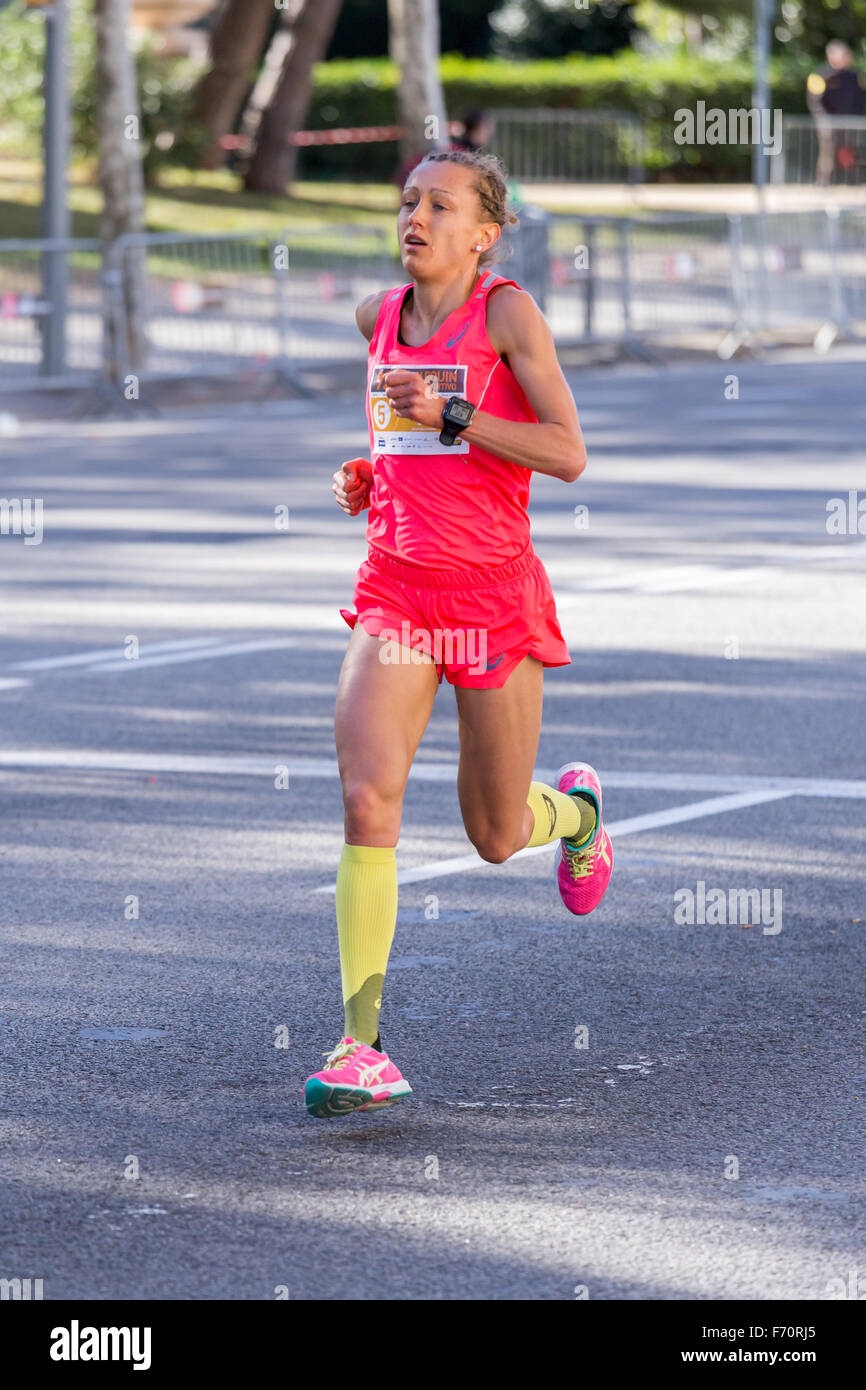 Julia Viellehner Deutsch, 92. Jean Bouin Running Events, 23.nov. 2015 in Barcelona, Spanien Stockfoto