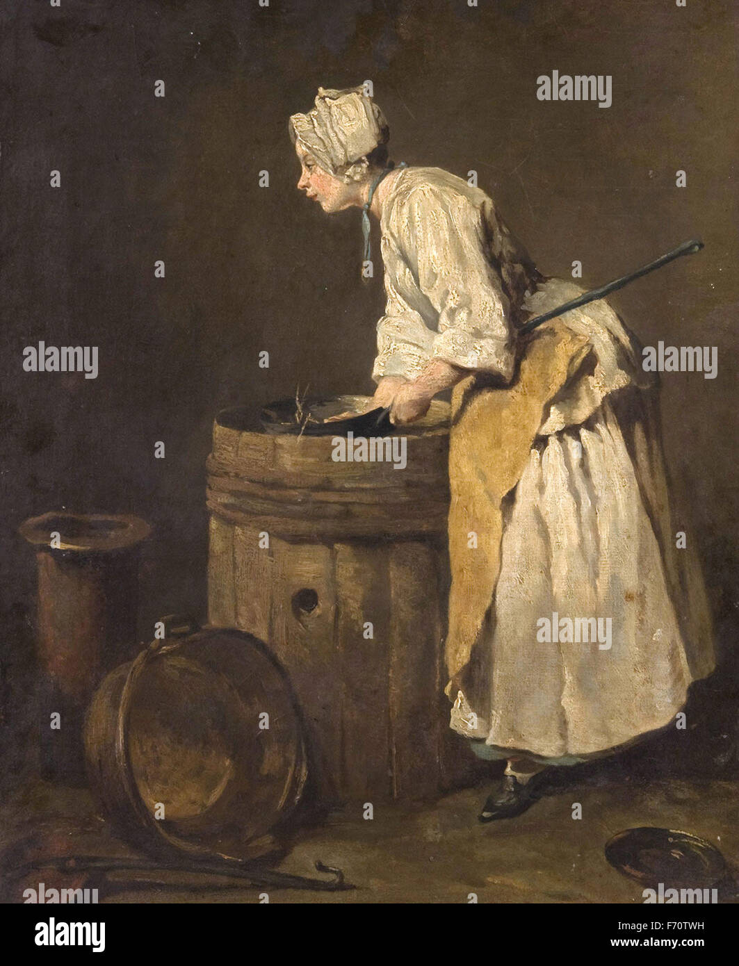 Haken mit Hausmädchen