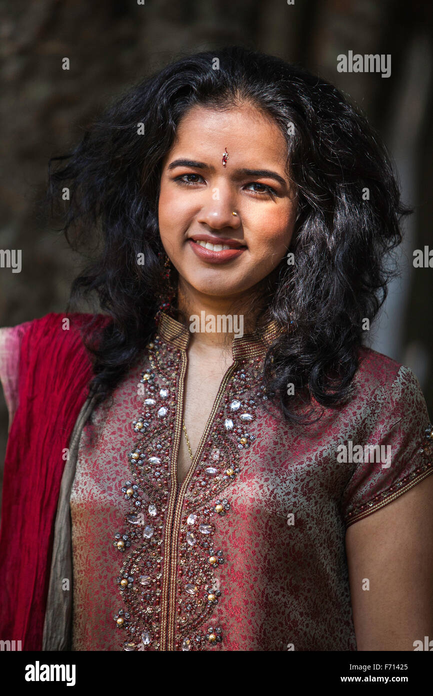 Bindu Subramaniam, indische Sängerin, Songwriterin, Unternehmerin, Autorin, Musikpädagogin, Sängerin, Indien, Asien Stockfoto