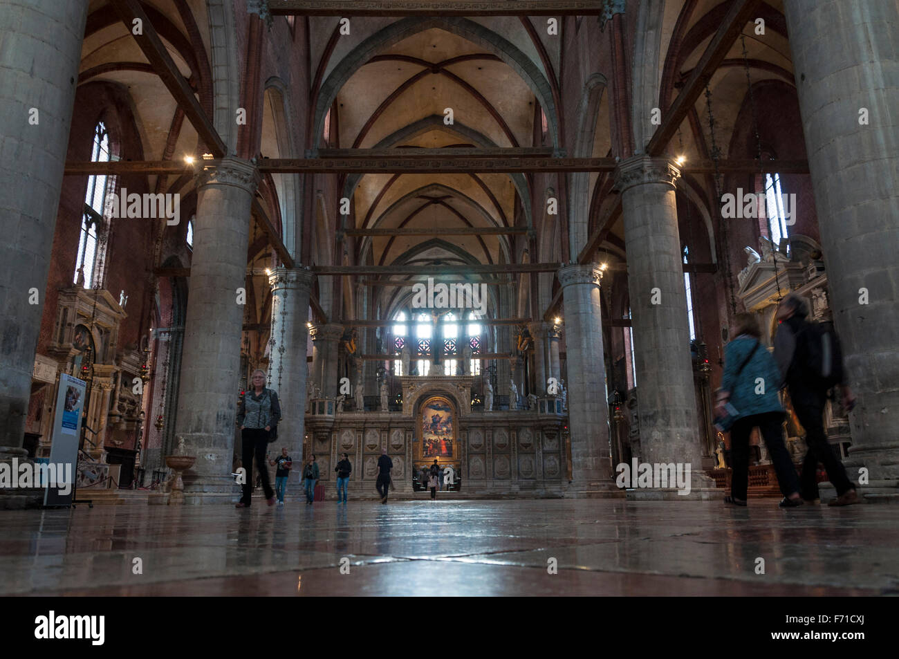 Basilika Santa Maria Gloriosa dei Frari Kirche in Venedig, Italien Stockfoto