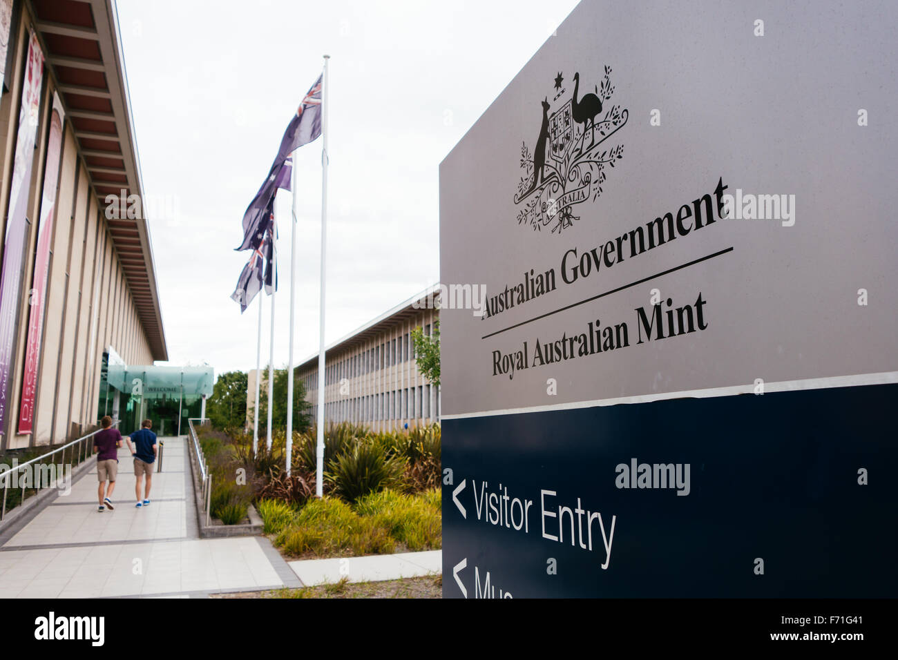 Royal Australian Mint Münze Währungsmuseum Stockfoto