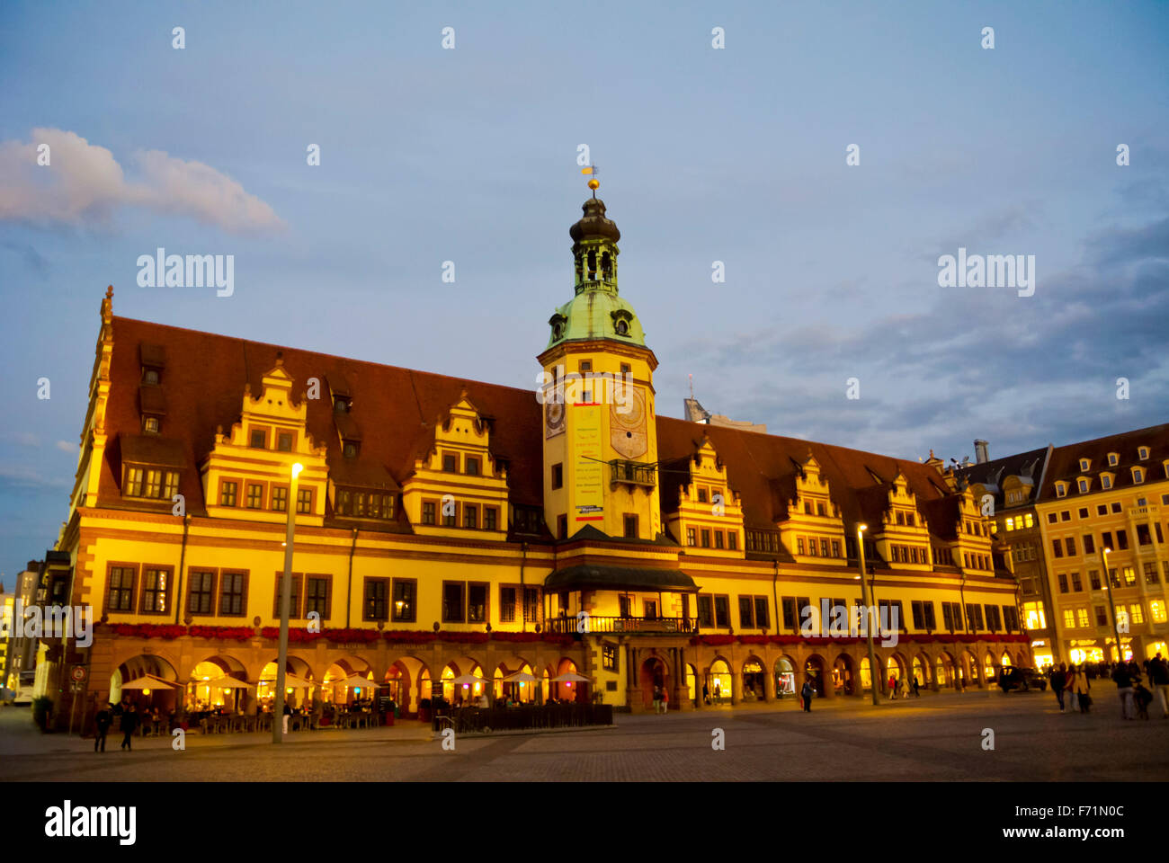 Altes Rathaus, altes Rathaus, Markt, Altstadt, alte Stadt, Leipzig, Sachsen, Germany Stockfoto