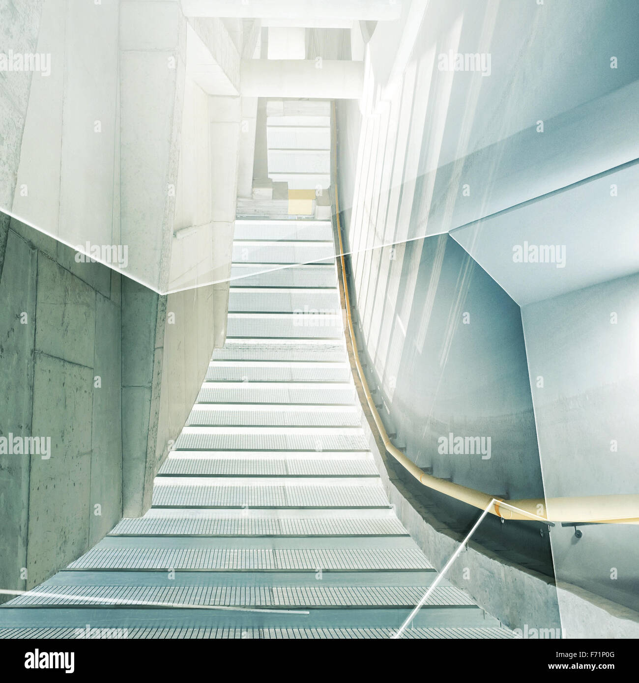 Doppelte Belichtung Hintergrund abstrahieren. Architektonische Formen. Stockfoto