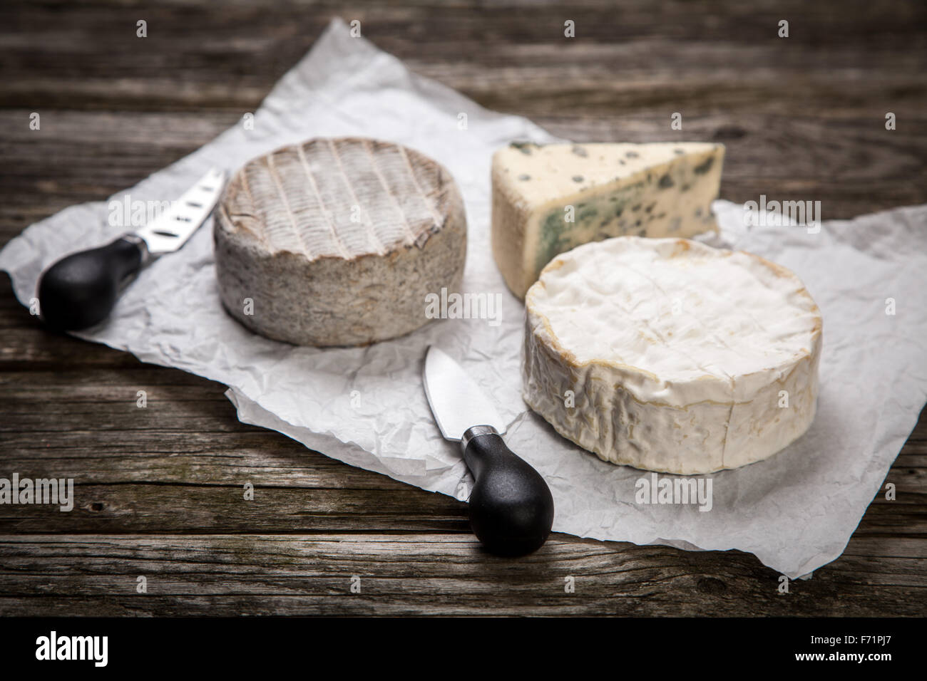 Französischer Weichkäse Stockfoto