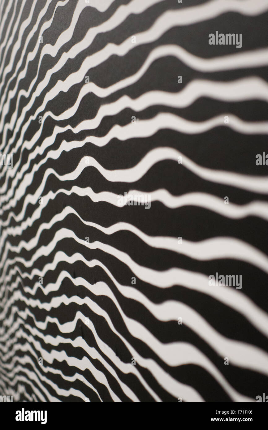 Zebra Muster Wandbehang Kunst Stockfoto