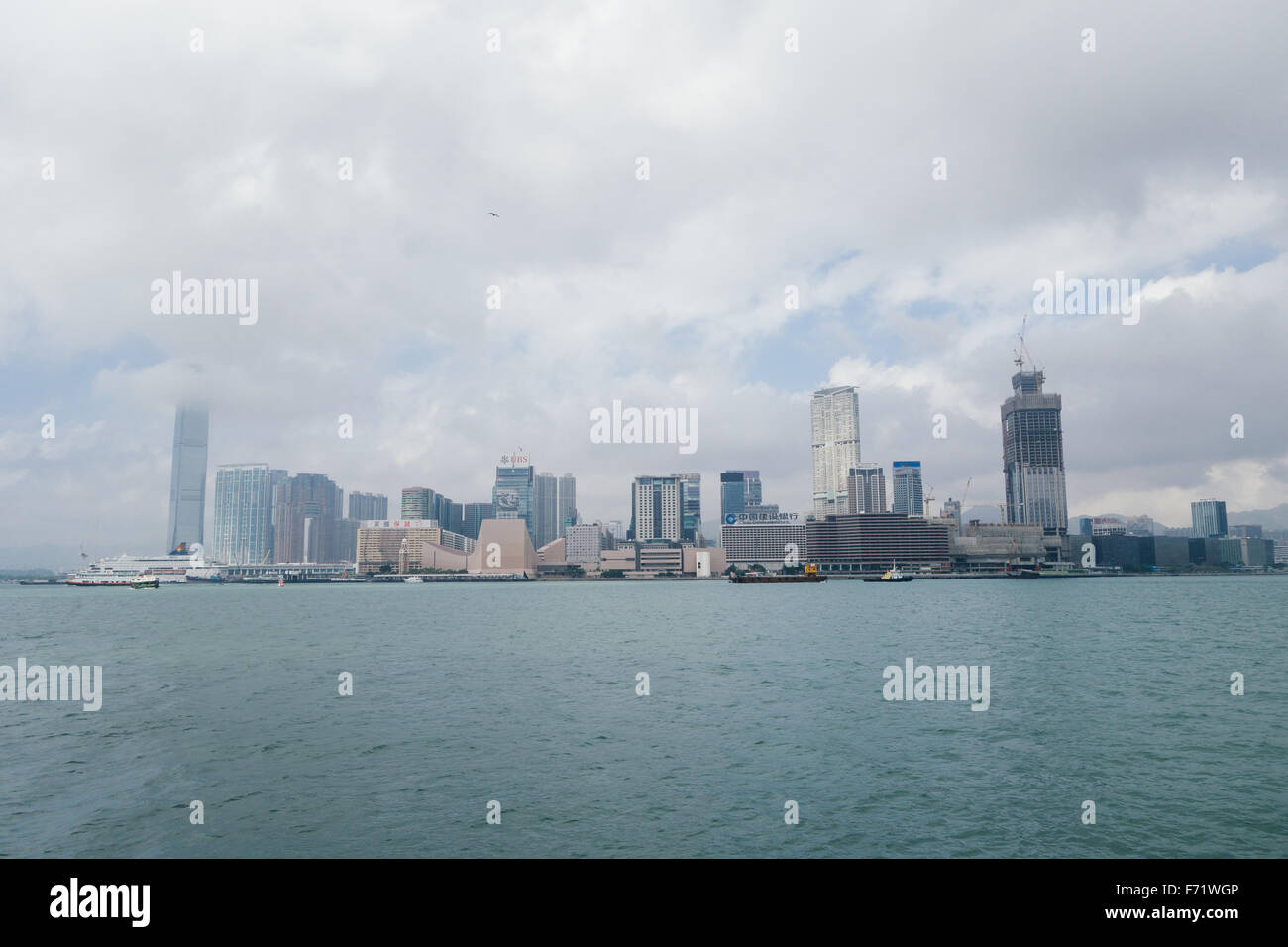 Hong Kong Tsim Sha Tsui Luftverschmutzung Stockfoto