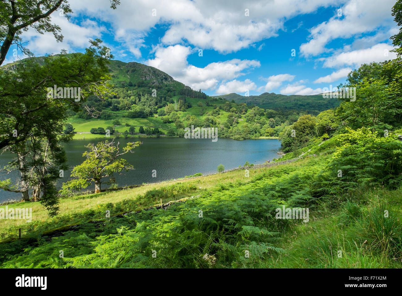 Wasserlandschaft Rydal im Lake District. Stockfoto