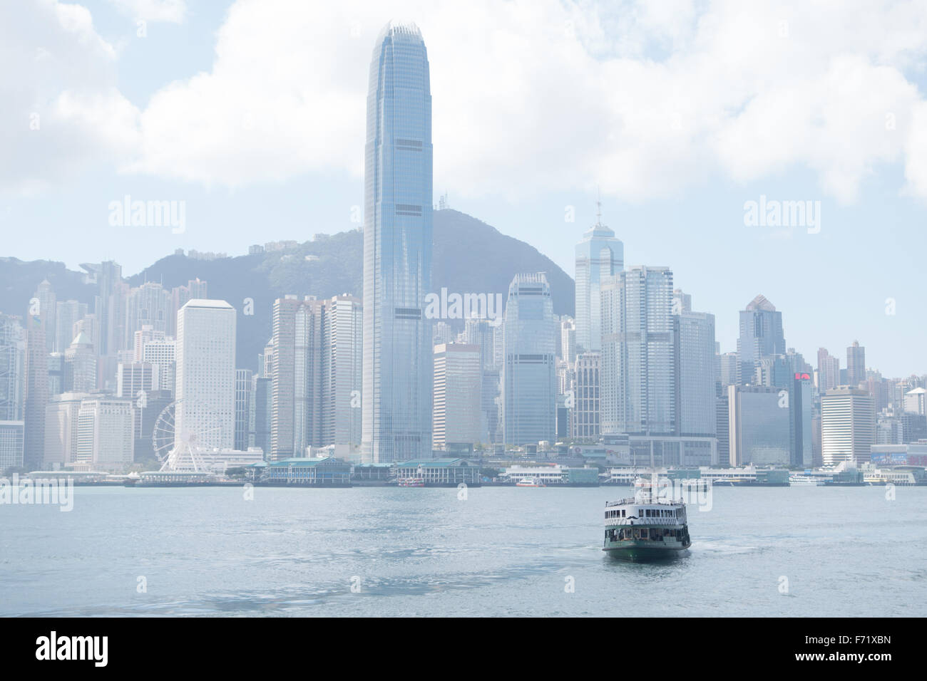 Victoria-Hafen von Hongkong Stockfoto