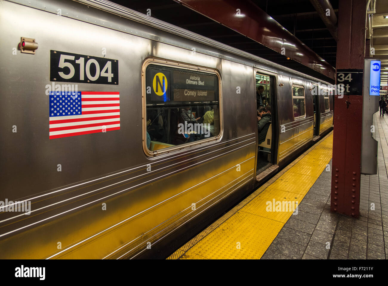 U-Bahn, Manhattan, New York, USA Stockfoto