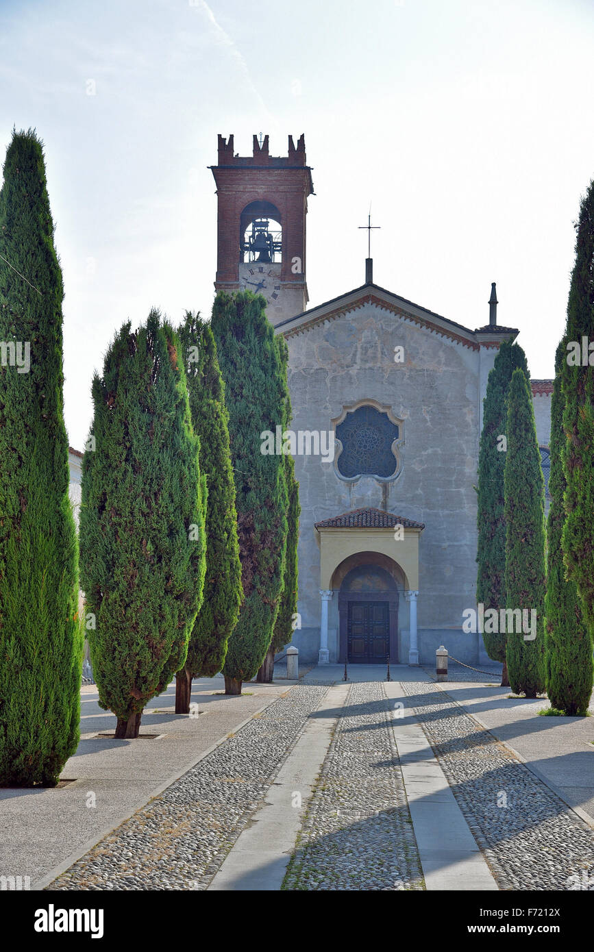 Die Abtei von San Nicola. (Rodengo Saiano / Brescia Lombardei) Stockfoto