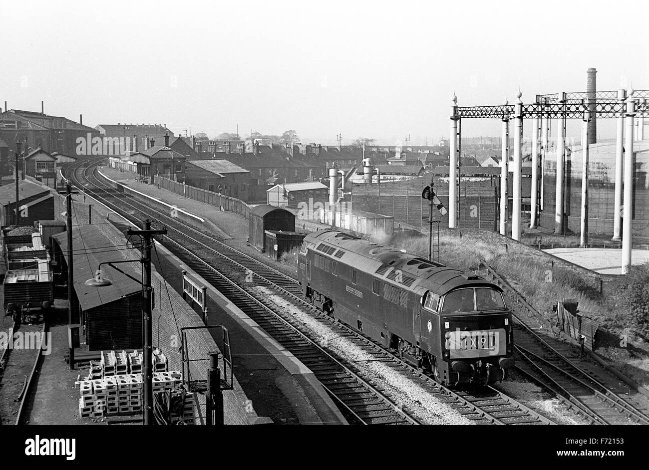 Diesellokomotive Western Invader D 1009 am Bahnhof Dunstall Park, Wolverhampton Stockfoto