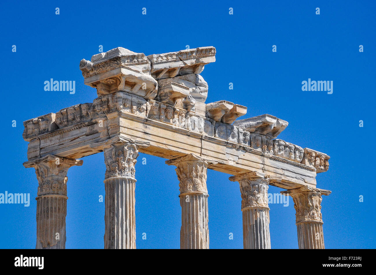 Apollo-Tempel in Side Stockfoto