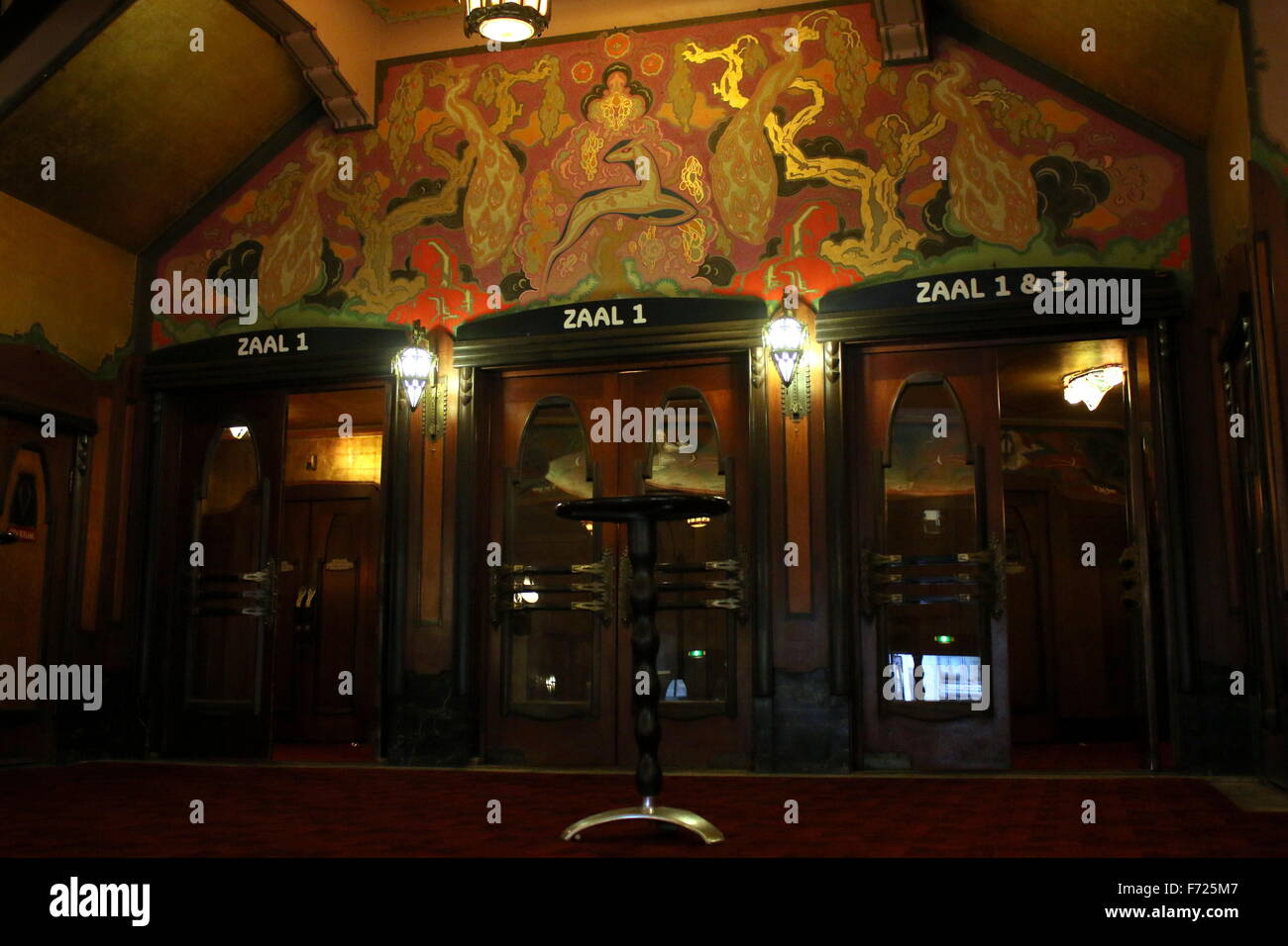 Innere Pathé Tuschinski, ein Jugendstil-Film-Theater in Amsterdam, Niederlande, Lage der IDFA Filmfestival November 2015 Stockfoto