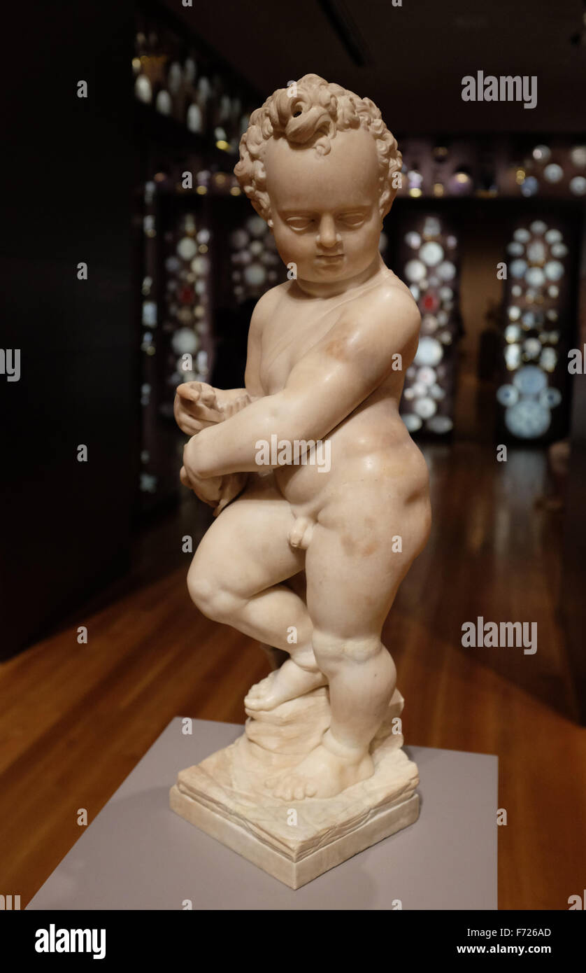 Marmor-Amor-Statue, das Seattle Art Museum, Seattle, Washington, USA Stockfoto
