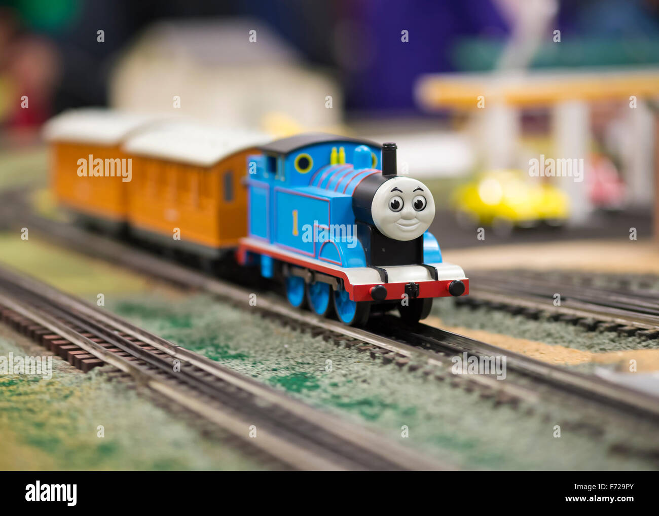 Bethpage, New York, USA. 22. November 2015. Thomas ist der Zug, eine beliebte Kinder Charakter