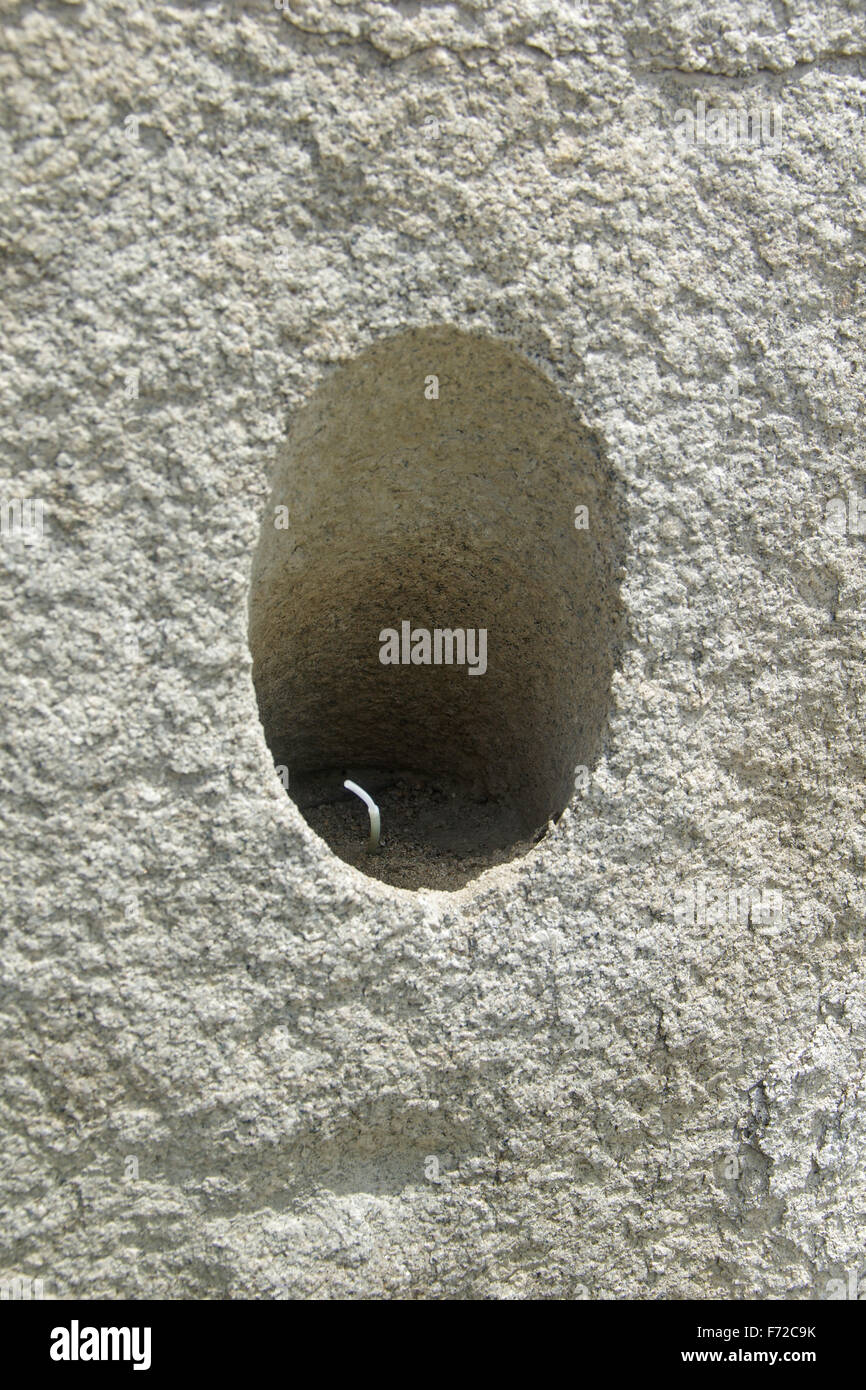 Meins ist, untergraben die Klippe mit nasalen kostenlos zu untergraben und Schnur Stockfoto