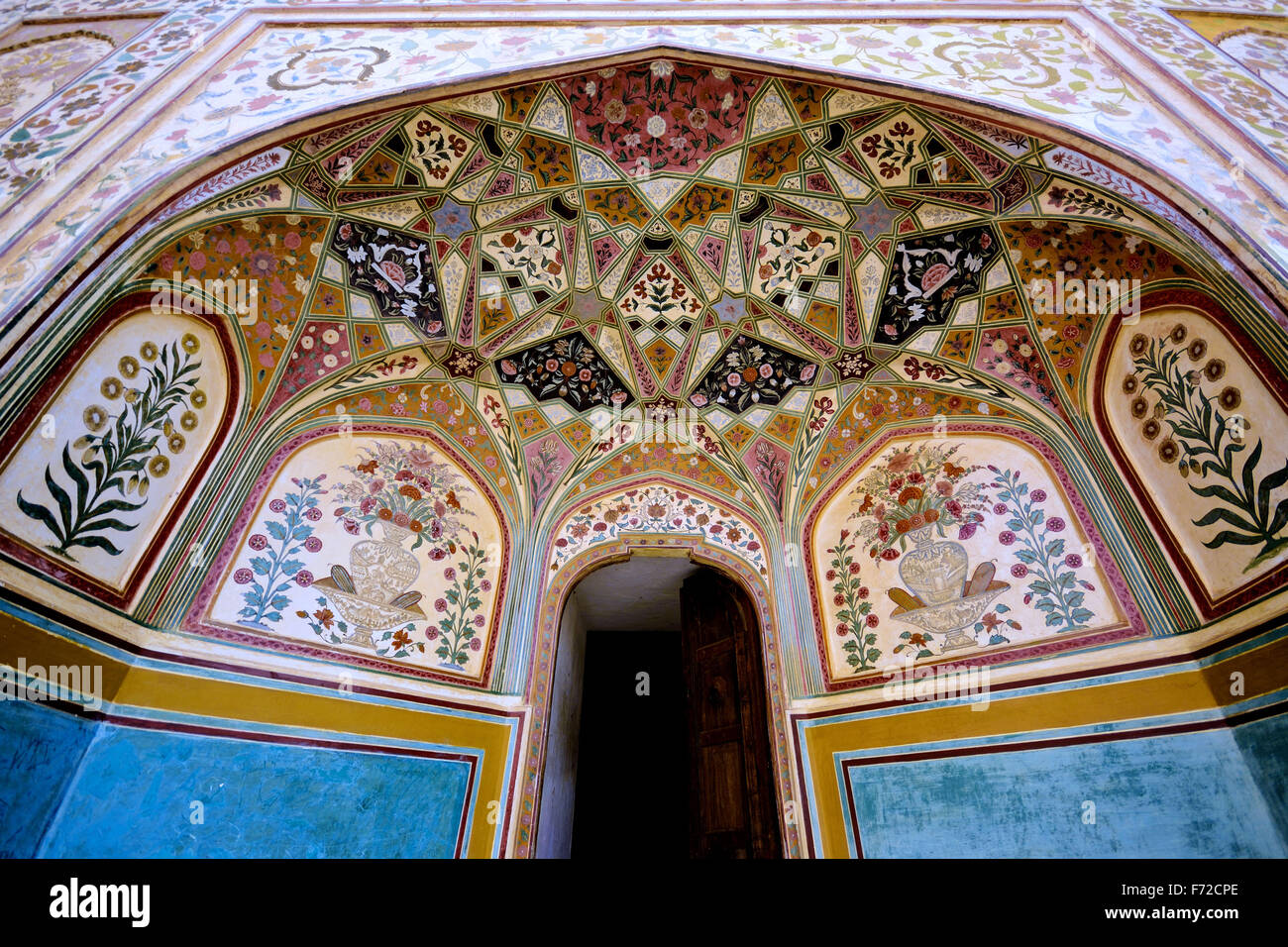 Ganesh Pol, amber Fort, Jaipur, Rajasthan, Indien, Asien Stockfoto