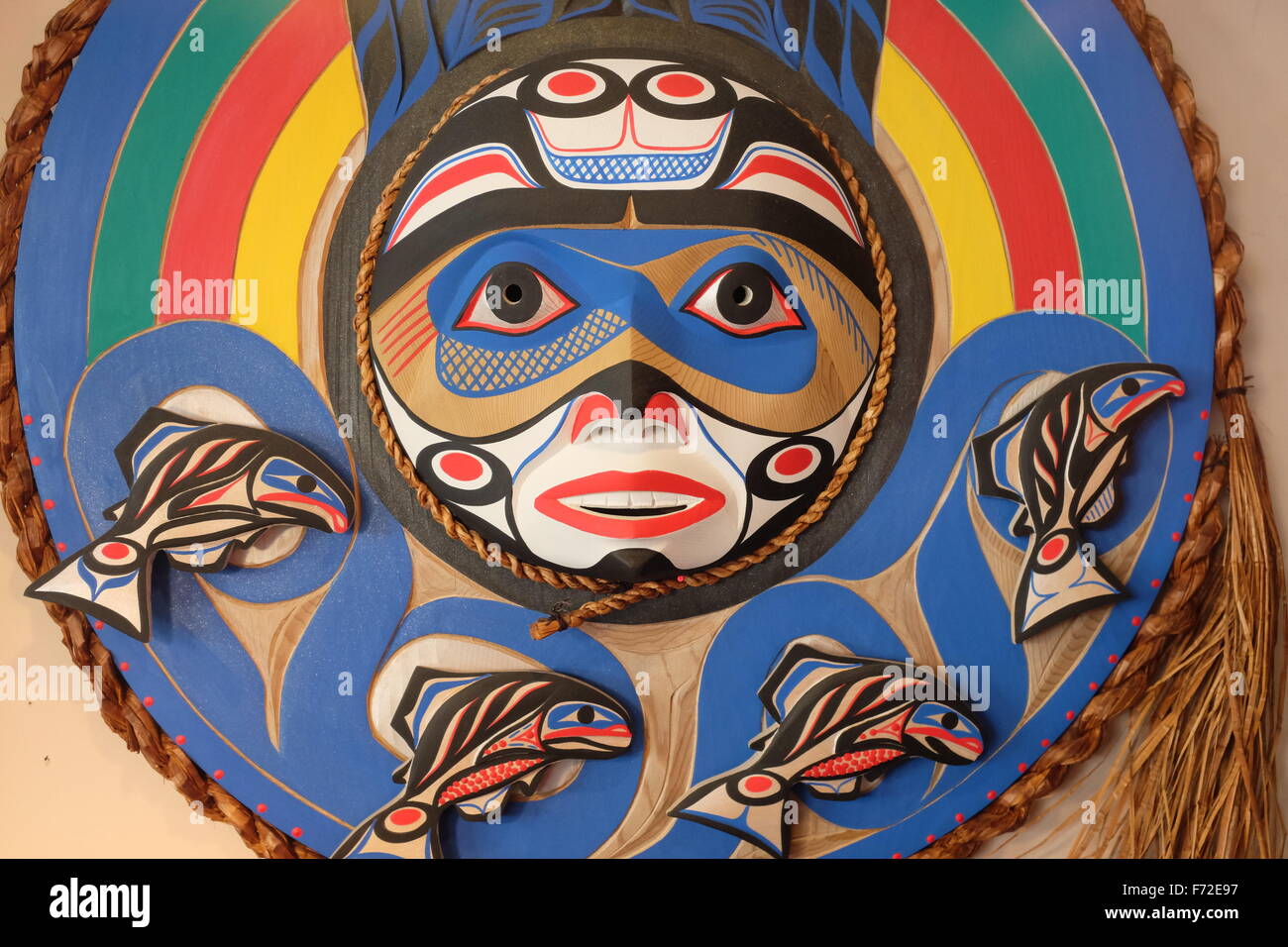 Kunst der Aborigines, Seattle, Washington, USA Stockfoto