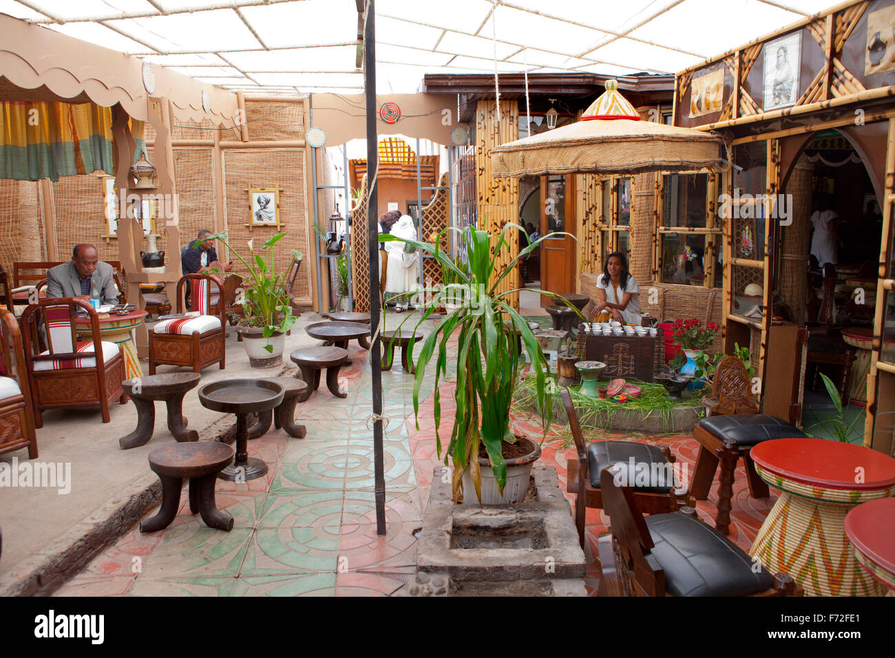 Traditionelles Restaurant, Addis Abeba, Äthiopien, Afrika