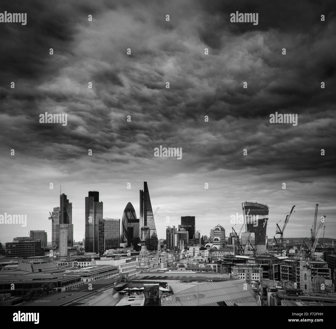 Der Londoner Bankenviertel Quadratmeile skyline Stockfoto