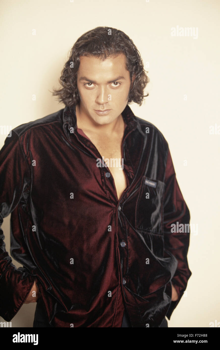 Indischer Filmschauspieler, Bobby Deol, Indien, Asien, 1998 Stockfoto