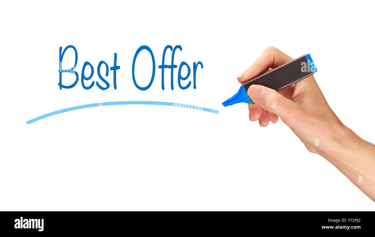 Bestes Angebot Konzept. Stockfoto