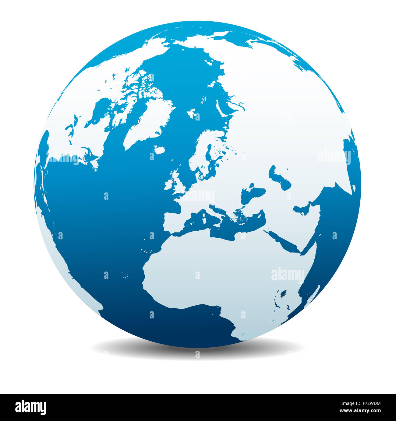Nordpol-Europa-Gipfel der Welt Stockfoto