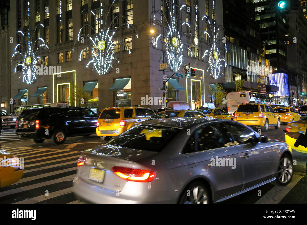 Tiffany & Co., Juwelier, Weihnachtsschmuck, NYC Stockfoto