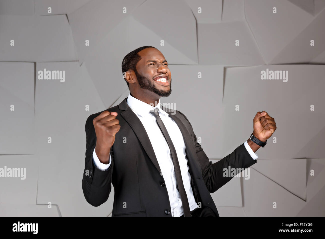 Konzept für Afro amerikanische Geschäftsmann Stockfoto