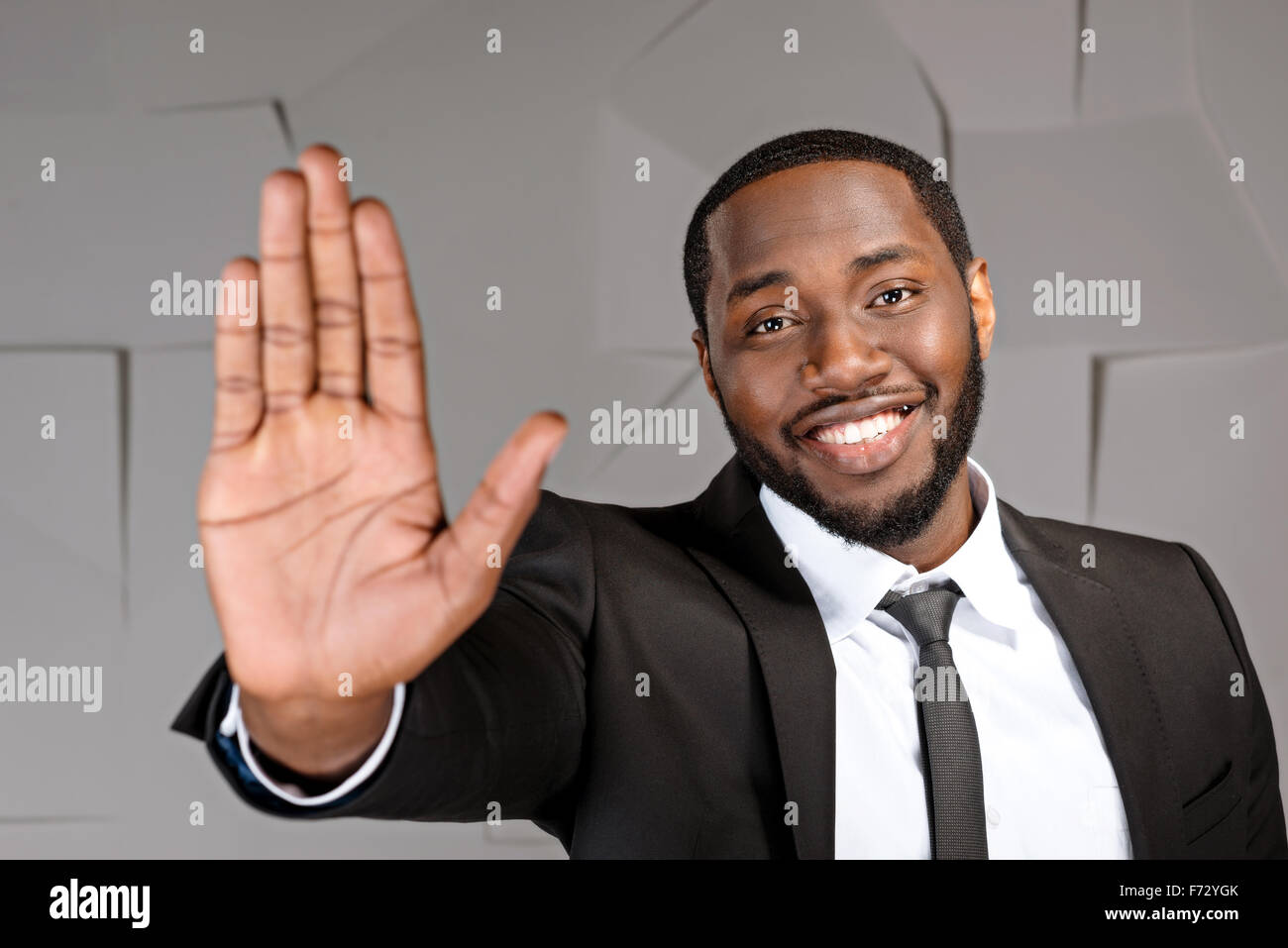 Konzept für Afro amerikanische Geschäftsmann Stockfoto