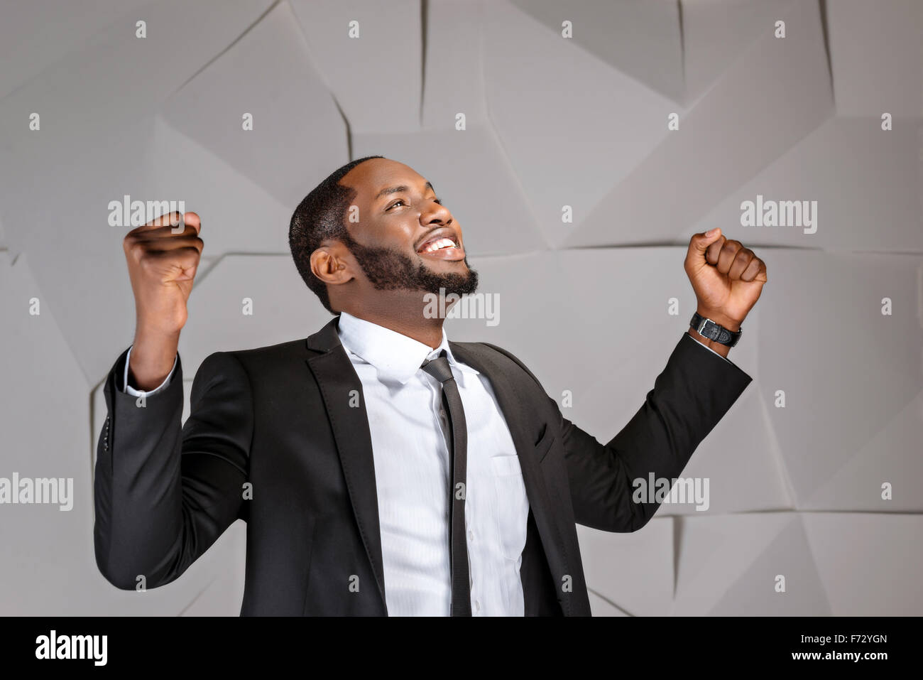 Konzept für Afro amerikanische Geschäftsmann Stockfoto