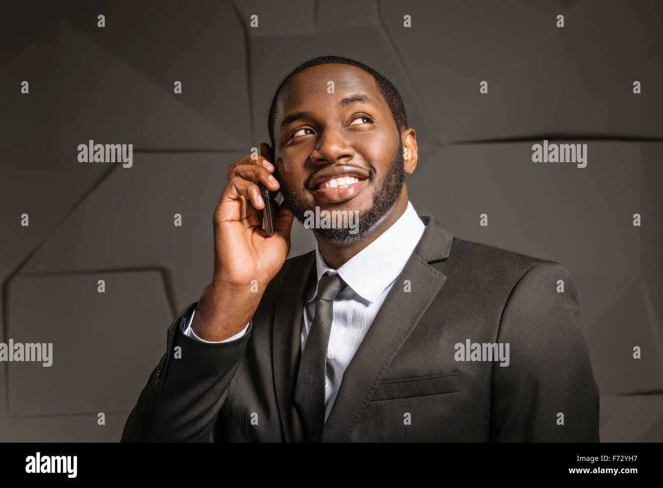 Konzept für Afro amerikanische Geschäftsmann Stockfoto