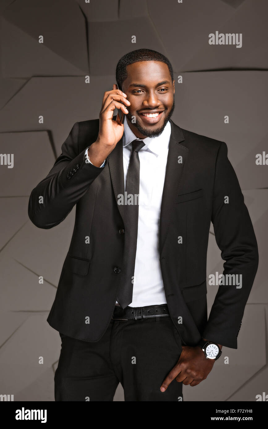 Konzept für Afro amerikanische Geschäftsmann Stockfoto