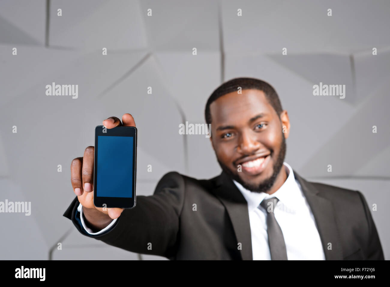 Konzept für Afro amerikanische Geschäftsmann Stockfoto