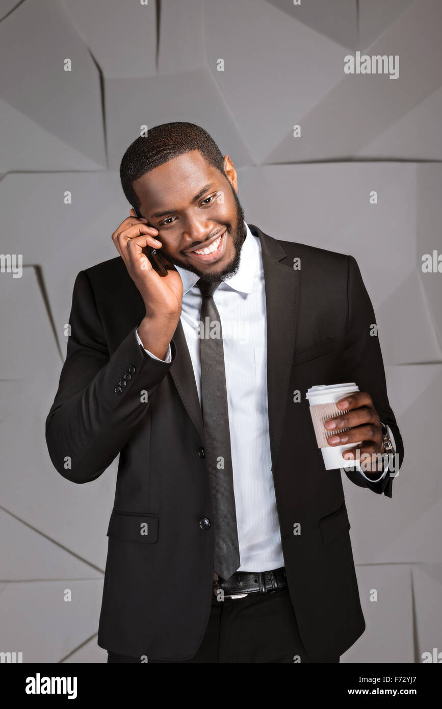 Konzept für Afro amerikanische Geschäftsmann Stockfoto