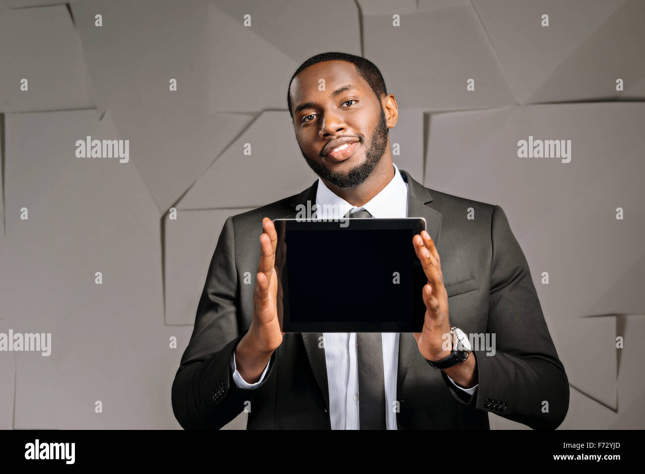 Konzept für Afro amerikanische Geschäftsmann Stockfoto
