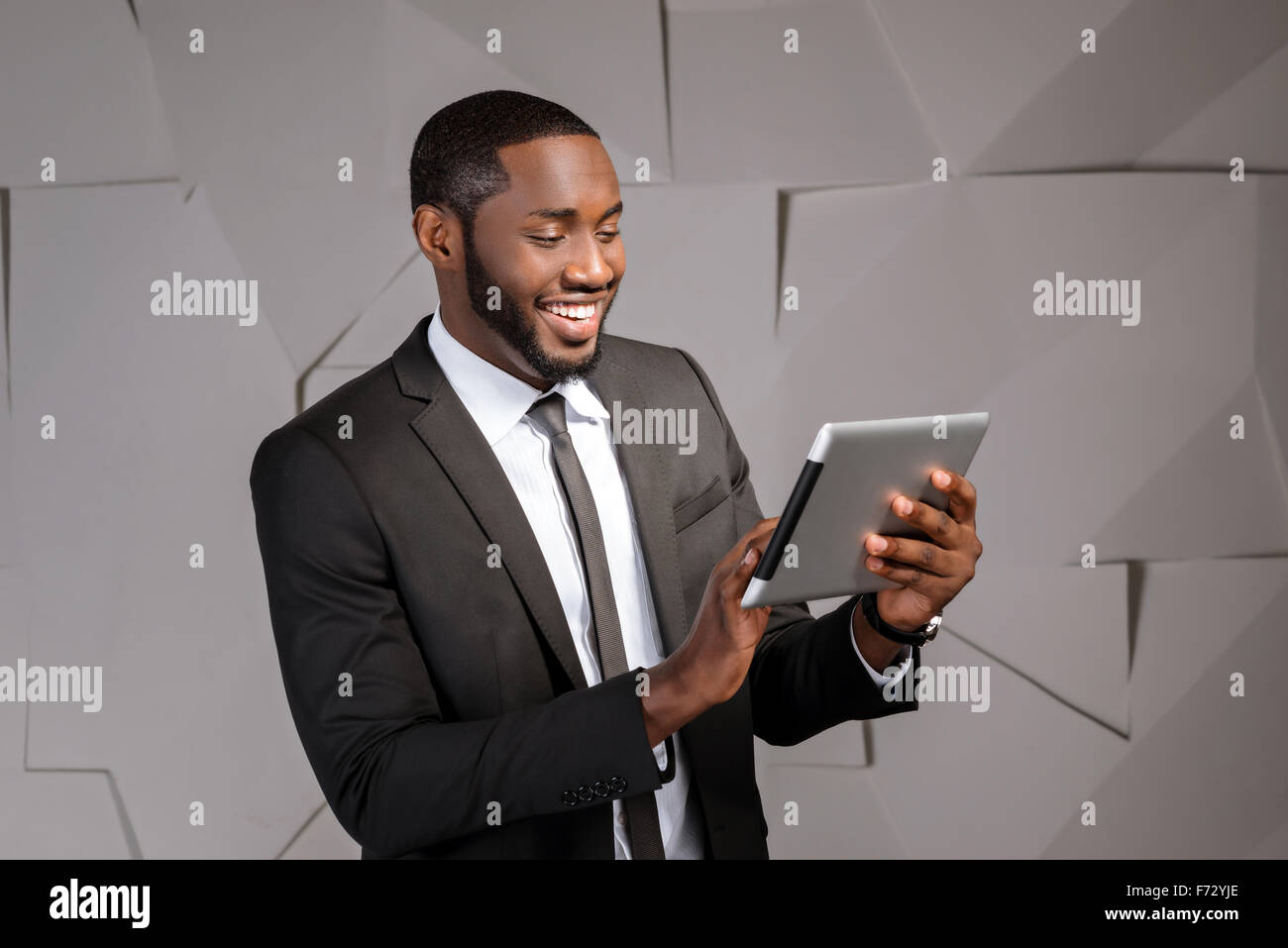 Konzept für Afro amerikanische Geschäftsmann Stockfoto