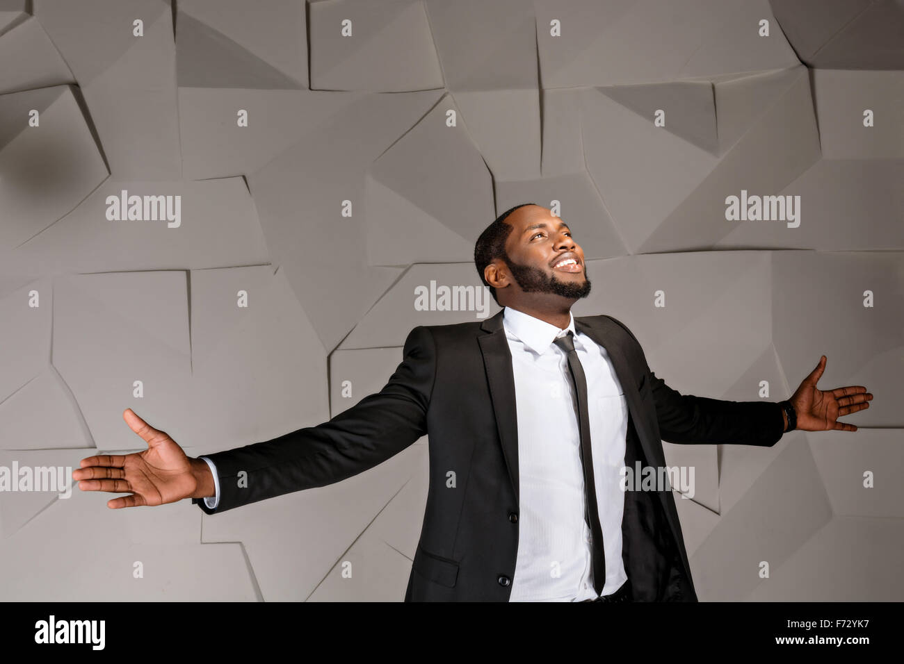 Konzept für Afro amerikanische Geschäftsmann Stockfoto