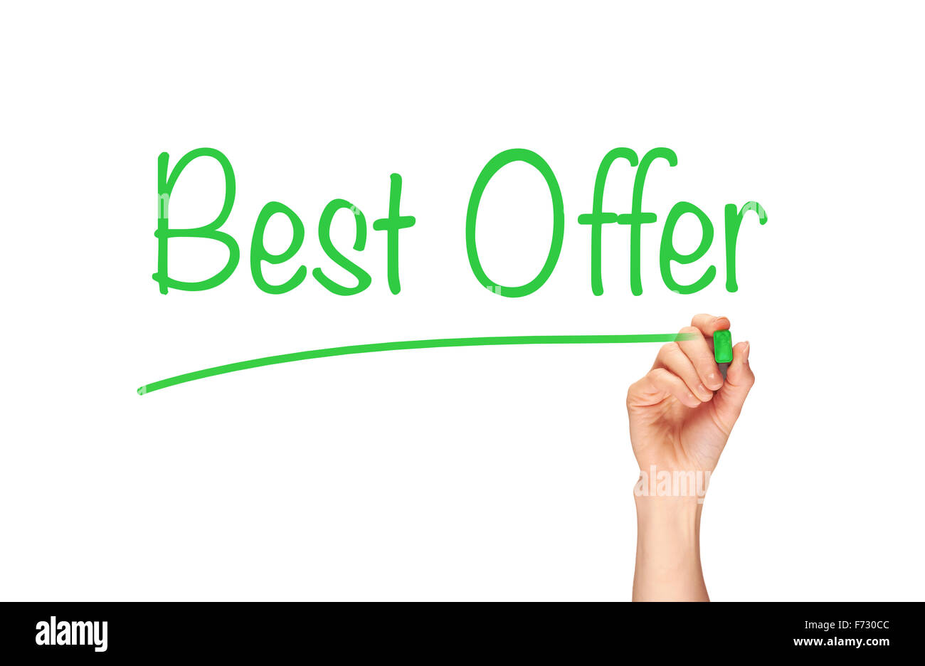 Bestes Angebot Konzept. Stockfoto