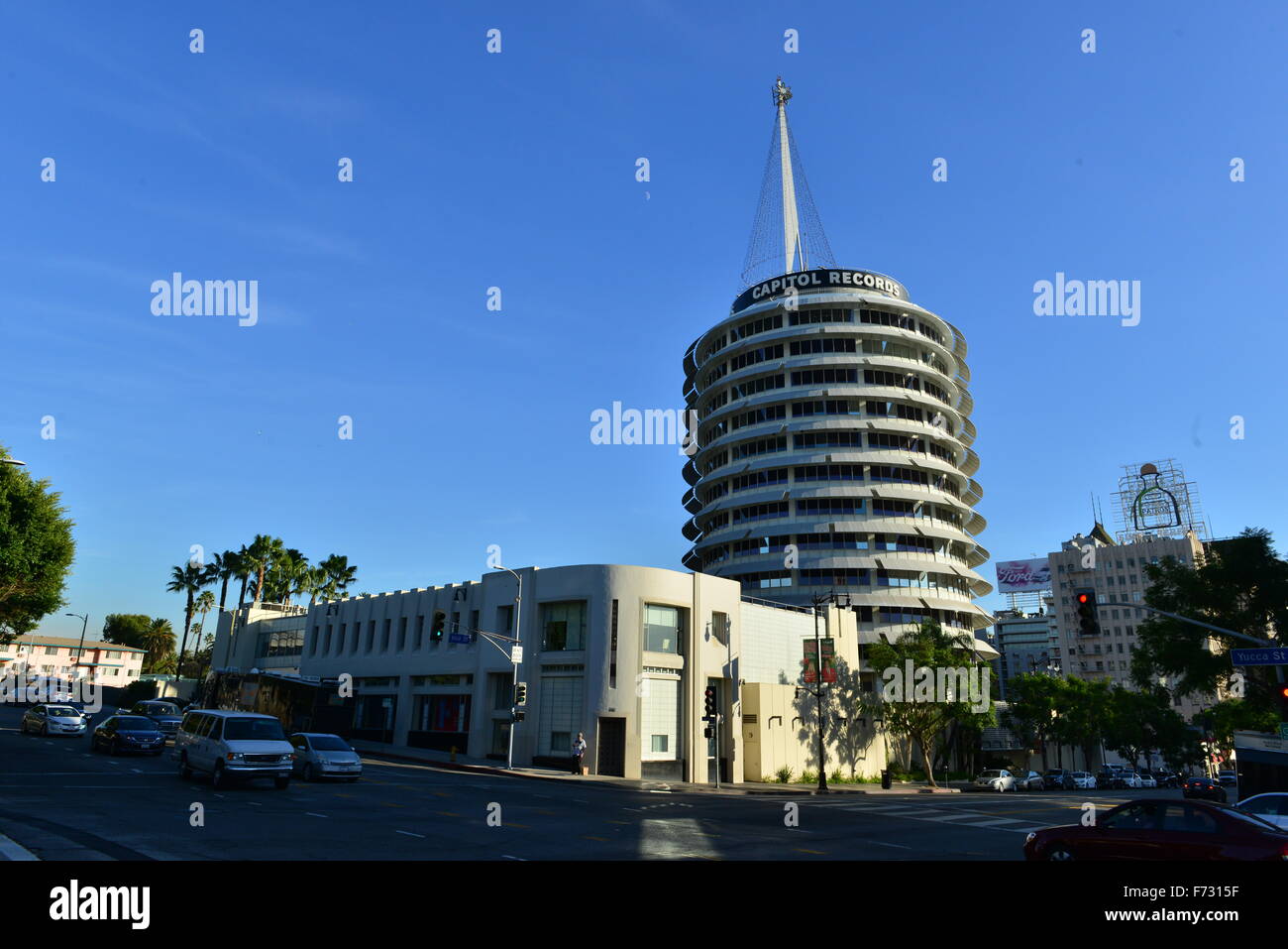Capital zeichnet Gebäude in Los Angeles Stockfoto