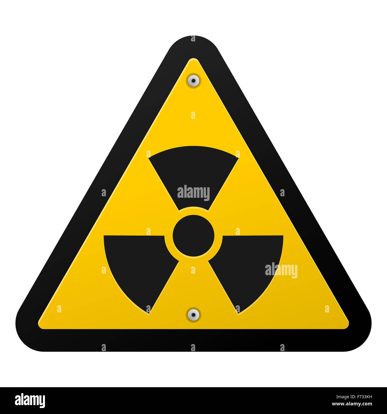 Radioaktive Strahlung-Symbol Stockfoto