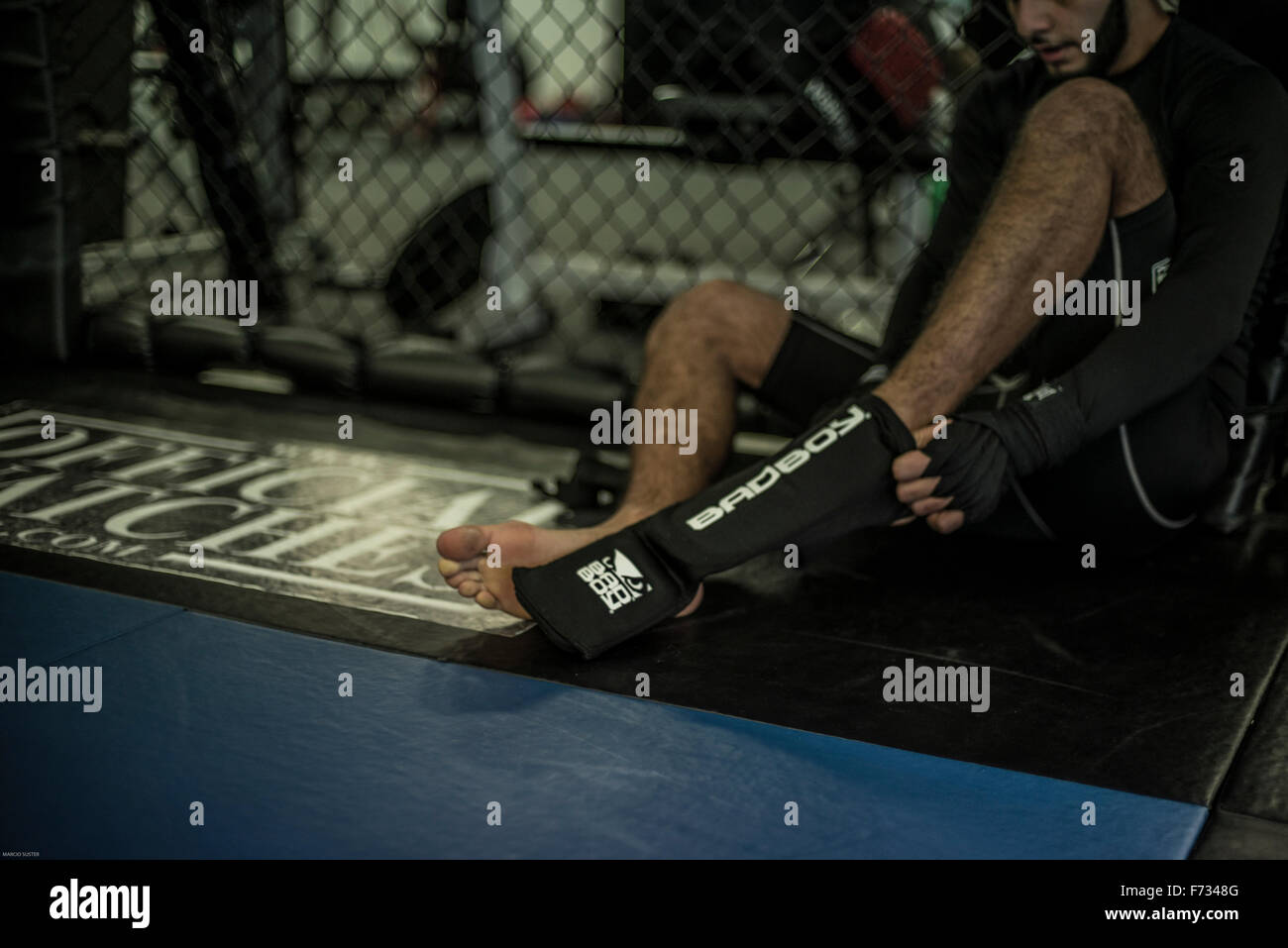 MMA fight Training. Stockfoto