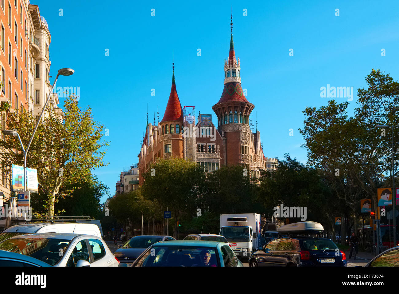 Barcelona Diagonal Stockfoto