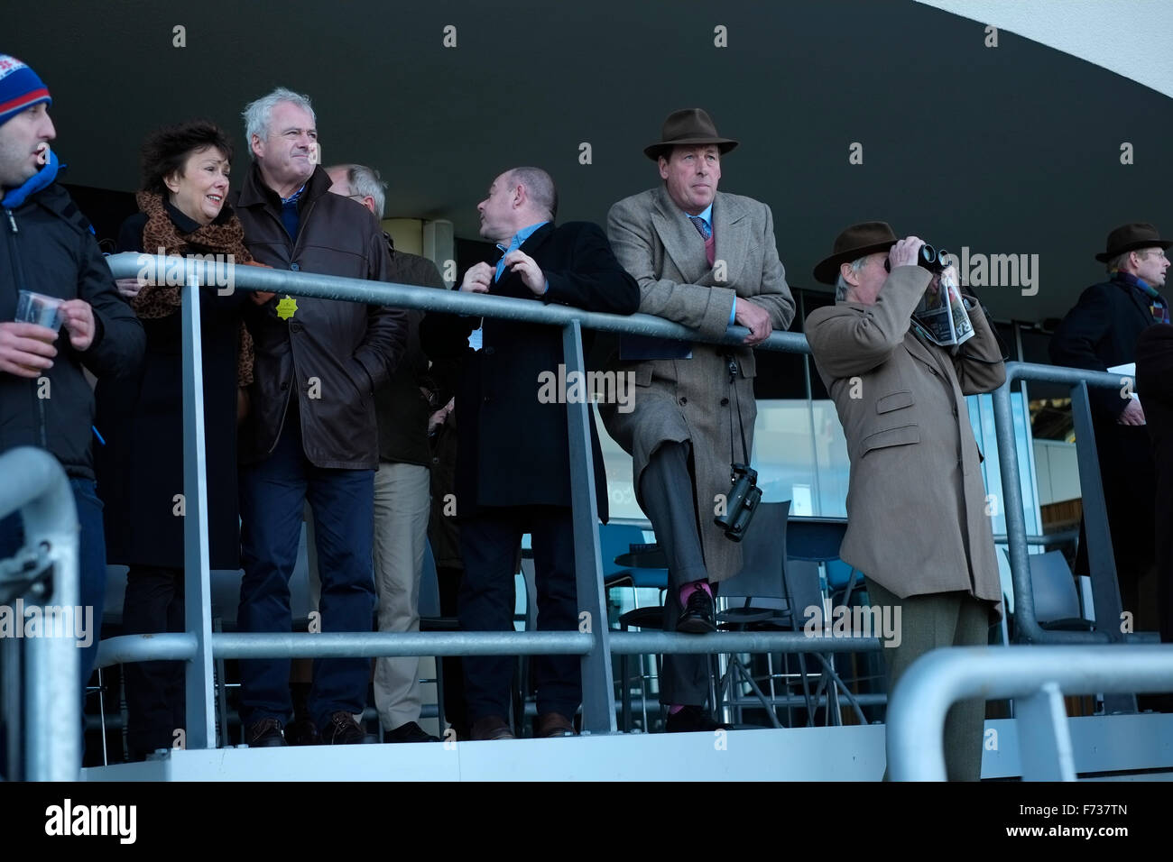 Racegoers bei Ascot Renntag, 21. November 2016. Stockfoto