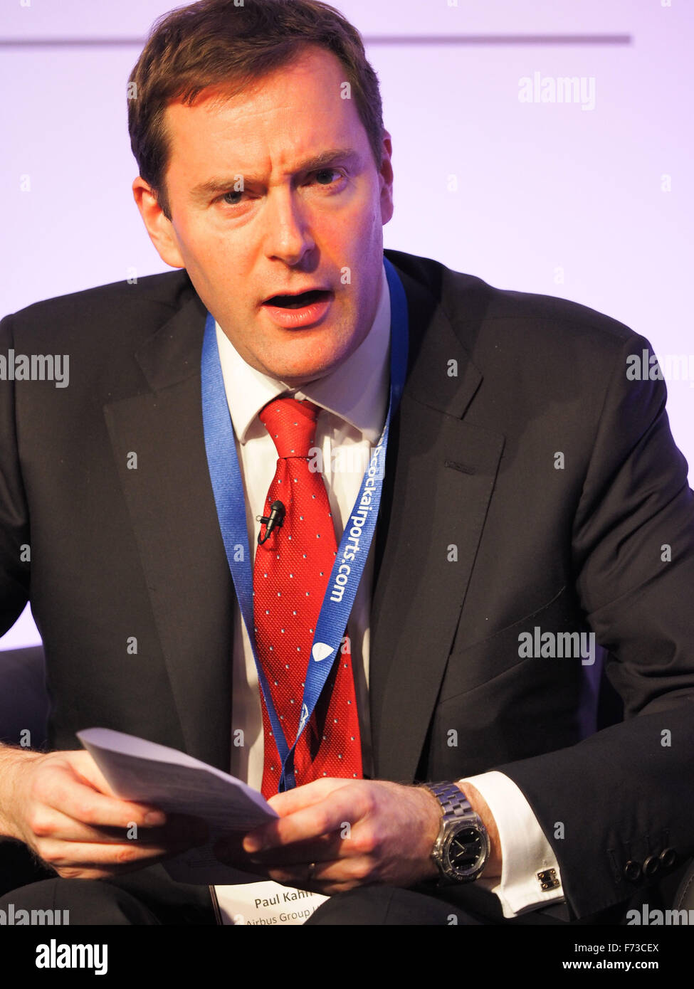 Paul Kahn, Präsident Airbus Group UK Stockfoto