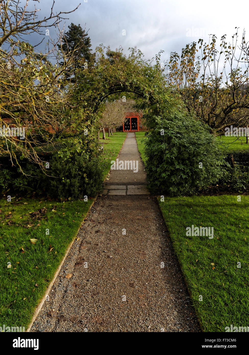 Berrington Hall ist ein Landhaus befindet sich etwa 3 Meilen nördlich von Leominster, Herefordshire, England, mit Gärten und Kostüme. Stockfoto